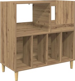 vidaXL Βάση πικάπ Artisan Δρυς 82 x 39,5 x 82,5 εκ Επεξεργασμένο Ξύλο