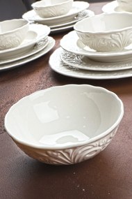 Dinner Set (24 Pieces) Por-AD23000 White