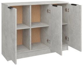 vidaXL Ντουλάπι Γκρι Σκυροδέματος 90,5x30x70 εκ. Επεξεργασμένο Ξύλο