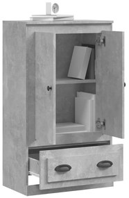 vidaXL Ντουλάπι Γκρι Σκυροδέματος 60x35,5x103,5 εκ. Επεξεργασμένο Ξύλο