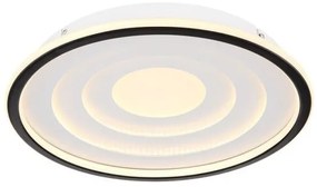 Πλαφονιέρα Φωτιστικό Οροφής LED 24W Λευκό-Μαύρο Foppa 41580-24 Globo Lighting-41580-24-Μαύρο-Λευκό 41580-24