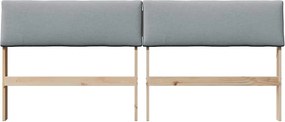 vidaXL Ταπετσαρισμένο κεφαλάρι Ανοιχτό γκρι 180 cm