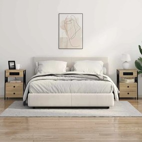 vidaXL Κομοδίνο Δρύς Sonoma 40 x 31 x 60 εκ. Επεξεργασμένο ξύλο