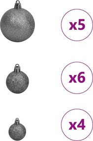 vidaXL Τεχνητό Χριστουγεννιάτικο Δέντρο με 150 LED Πράσινο 120 cm