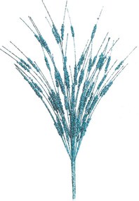 Χριστουγεννιάτικο Διακοσμητικό Κλαδί Μπλέ με Γκλίτερ 45cm 238079