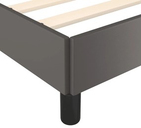 vidaXL Πλαίσιο Κρεβατιού Γκρι 200x200 εκ. από Συνθετικό Δέρμα