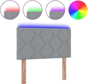 vidaXL Κεφαλάρι Ανοιχτό γκρι 100 cm ύφασμα