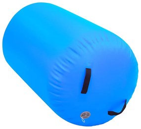 vidaXL Κύλινδρος Γυμναστικής Φουσκωτός Μπλε 100 x 60 εκ. PVC &amp; Τρόμπα