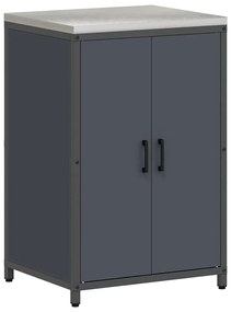 vidaXL Σετ Αποθήκευσης Κουζίνας με ράφι Άλλο 3 pcs Ανθρακί 210 x 50 x 92 εκ