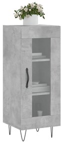 vidaXL Ντουλάπι Γκρι Σκυροδέματος 34,5x34x90 εκ. Επεξεργασμένο Ξύλο