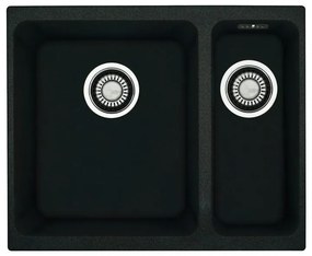 Franke Kubus KBG 160 Onyx Υποκαθήμενος Γρανιτένιος Νεροχύτης 60cm