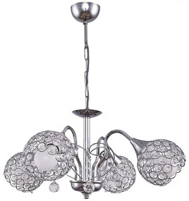 Φωτιστικό Οροφής Dagobert 0124540 58x58x61cm 4xE27 60W Silver Megapap Metal