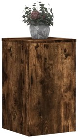 vidaXL Βάσεις Φυτών 2Τεμ. Καπνιστή Δρυς 30x30x50εκ. Επεξεργασμένο Ξύλο