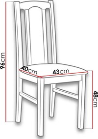 Καρέκλα Bossi VII - Mauro - Ladi - 43.00Χ40.00Χ96.00cm