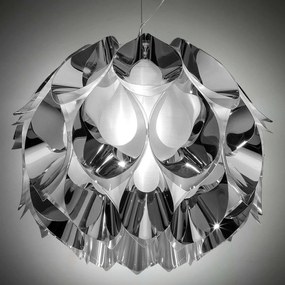 Φωτιστικό Οροφής Led Flora Medium Silver Slamp Αλουμίνιο,Πολυπροπυλένιο