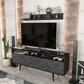 Σύνθεση Τηλεόρασης Ola 322RTC2451 160x35x64,5cm Marble Effect Black