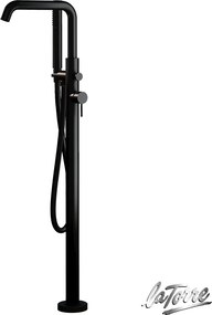 La Torre Elle 34078 Black Matt - Επιδαπέδια μπαταρία λουτρού