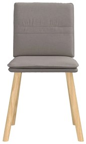 vidaXL Καρέκλες Τραπεζαρίας 4 τεμ. Taupe Υφασμάτινες