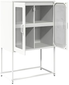 vidaXL Highboard Λευκό 68x39x107 cm Ατσάλι