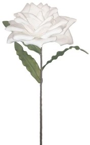 Τεχνητό Λουλούδι Τριαντάφυλλο 00-00-6127-4 11x26x70cm White Marhome Foam
