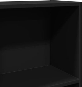 vidaXL Βιβλιοθήκη Μαύρη 60x24x109 εκ. από Επεξεργασμένο Ξύλο