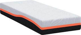 vidaXL Στρώμα Λευκό και Γκρι 70 x 200 cm Ζακάρ ύφασμα