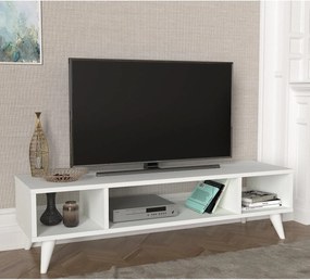 Έπιπλο Τηλεόρασης ArteLibre Samos Λευκό 120x35x40cm