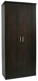 Ντουλάπα Mesa C104, Wenge, 180x80x42cm, Πόρτες ντουλάπας: Με μεντεσέδες | Epipla1.gr