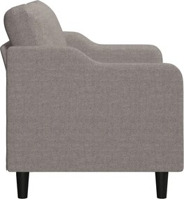 vidaXL Καναπές Διθέσιος Taupe 140 εκ. Υφασμάτινος