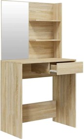 vidaXL Μπουντουάρ Σετ Sonoma δρυς 74,5 x 40 x 141 εκ.