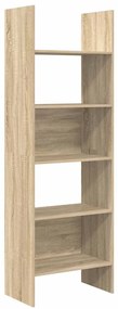 vidaXL Βιβλιοθήκη Χρώμα Sonoma Δρυς 60 x 35 x 180 εκ. από Επεξ. Ξύλο
