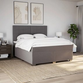 ΚΡΕΒΑΤΙ BOXSPRING ΜΕ ΣΤΡΩΜΑ TAUPE 180X200 ΕΚ. ΥΦΑΣΜΑΤΙΝΟ 3292871