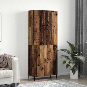 Highboard 2 pcs Παλαιό ξύλο Επεξεργασμένο ξύλο