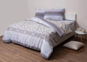 Σετ Σεντόνια Υπέρδιπλα με Λάστιχο 160x200+25 Τζάσμιν Viopros