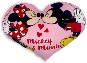 Διακοσμητικό Μαξιλάρι Βελουτέ (40x25) Dimcol 3D Mickey &amp; Minnie 15