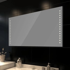 vidaXL Καθρέφτης Μπάνιου 100x60cm(Μ x Υ) με Φώτα LED