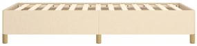 vidaXL Πλαίσιο κρεβατιού χωρίς στρώμα Κρέμα 80x200 cm Ύφασμα