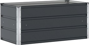 vidaXL Γλάστρα Ανθρακί 100 x 50 x 45 cm Επικαλυμμένος Χάλυβας