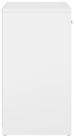 Παπουτσοθήκη Λευκή/Sonoma Δρυς 94,5 x 31 x 57 εκ. Mοριοσανίδα - Μπεζ