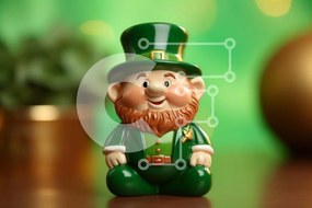 Intra Συλλεκτικό Ξύλινο Παζλ Plywood  4mm - Ειδώλιο καλλικάτζαρου του Αγίου Πατρικίου Σε Ξύλινο Κουτί - Διαστάσεις Puzzle: 10x10 cm – 25 κομμάτια