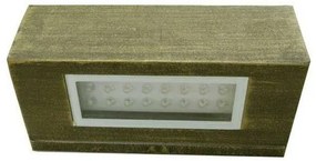Φωτιστικό LED επίτοιχο στεγανό ορθογώνιο 7059 μονής δέσμης Lumen-9-70597810-Σκ. καφέ 9-70597810
