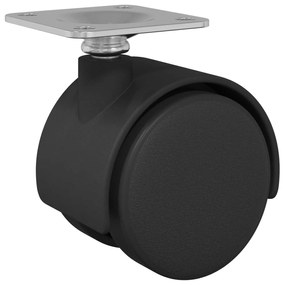 vidaXL Στρόφιγγα 12 pcs Μαύρο 54 mm Σίδηρος και PP