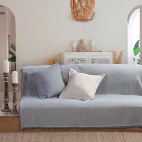 Ριχτάρι Nature Rib-22 Blue Nef-Nef Three-Seater 170x300cm Βαμβάκι-Ακρυλικό