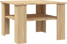 vidaXL Τραπεζάκι Σαλονιού Sonoma Δρυς 60x60x42 εκ. από Επεξ. Ξύλο