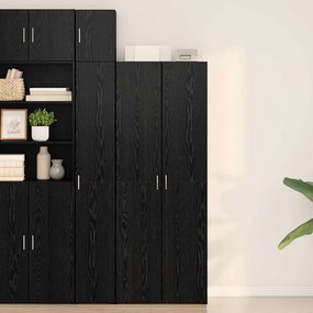 vidaXL Υψηλό Γραφείο Μαύρης Βελανιδιάς 70x42.5x185 εκ. Επεξεργασμένο Ξύλο