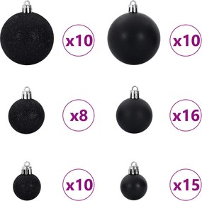 vidaXL Τεχνητό Χριστουγεννιάτικο Δέντρο με Άξονα με βάση Λευκό 270 cm