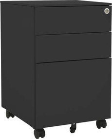 vidaXL Αρχειοθήκη Φορητή Ανθρακί 39 x 45 x 60 εκ. Ατσάλινη