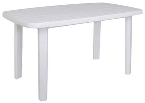 SORRENTO Τραπέζι Oval Dining Κήπου - Βεράντας, PP Απόχρωση Άσπρο  140x80x74cm oval Ε365,8