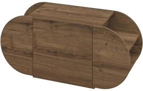 Παπουτσοθήκη Pozy 855DTE5172 110x40,4x50cm Dark Oak Μοριοσανίδα, Μελαμίνη