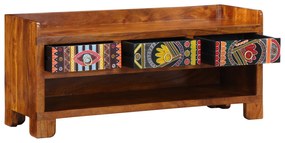vidaXL Παγκάκι παπουτσιών 100x35x45 εκ από μασίφ ξύλο Ακακίας